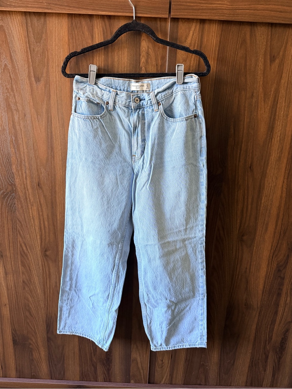 Abercrombie & Fitch Light Blue Wide Leg Jeans